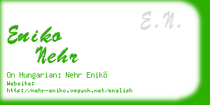 eniko nehr business card